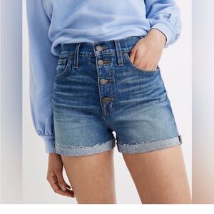 Madewell High Rise Button fly short